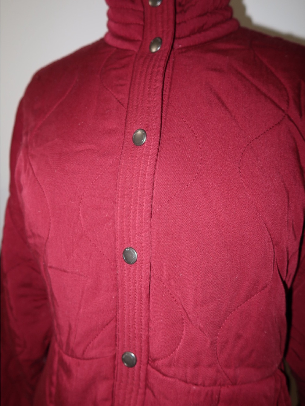 BLANKNYC Red Quilted Bomber Jacket - Picture 2 of 6